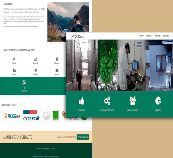 Captura de pantalla completa del proyecto Vallesol