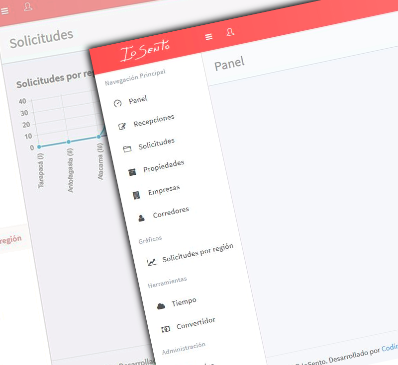 Captura de pantalla completa del proyecto IoSento